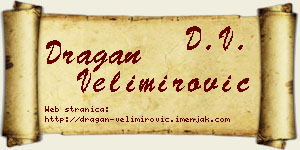 Dragan Velimirović vizit kartica